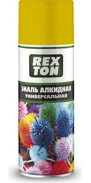 Эмаль аэроз.алкид.универс. REXTON RT-100.70 Желтый 520 мл