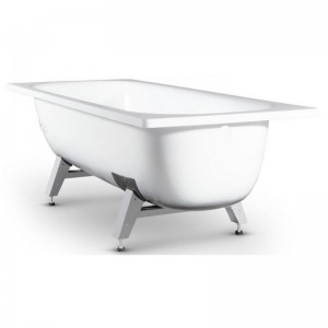 Ванна стальная 1600*700 белая орхидея с опорной подставкой DONNA VANNA ВИЗ