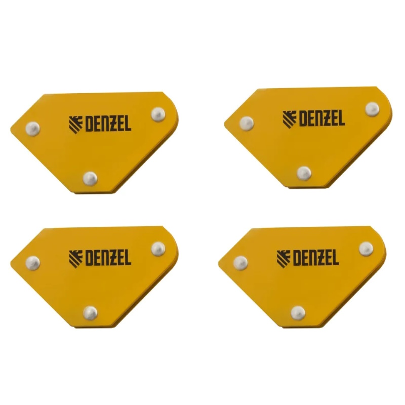 Набор из 4 магнитных фиксаторов для сварочных работ// Denzel 97555