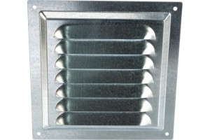Решетка вентиляционная вытяжная стальная с оцинк покрытием 150*150 1515МЦ