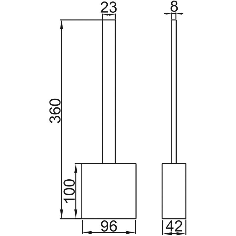 Ершик туалетный (голубой)) LEDEME L917B