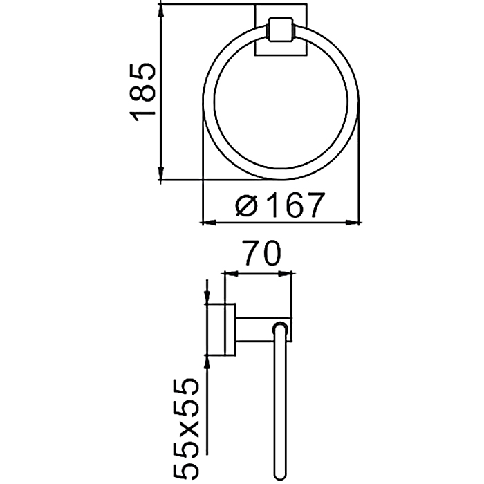 Полотенцедержатель сатин FRAP F30304
