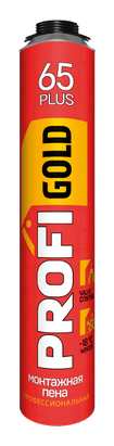 Пена монтажная зимняя PROFI GOLD 65л LIGHT 870мл (Новые технологии)