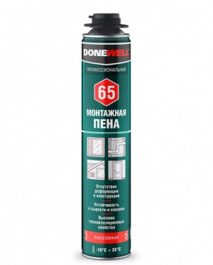 Пена монтажная профессиональная всесезонная DONEWELL 65 1000 мл DPP10U65