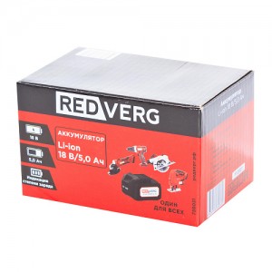 Аккумулятор RedVerg Li-Ion 18V 5.0Ач 730031