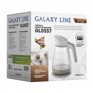 Чайник электрический Galaxy LINE GL0557 2200 Вт, 1,5 л