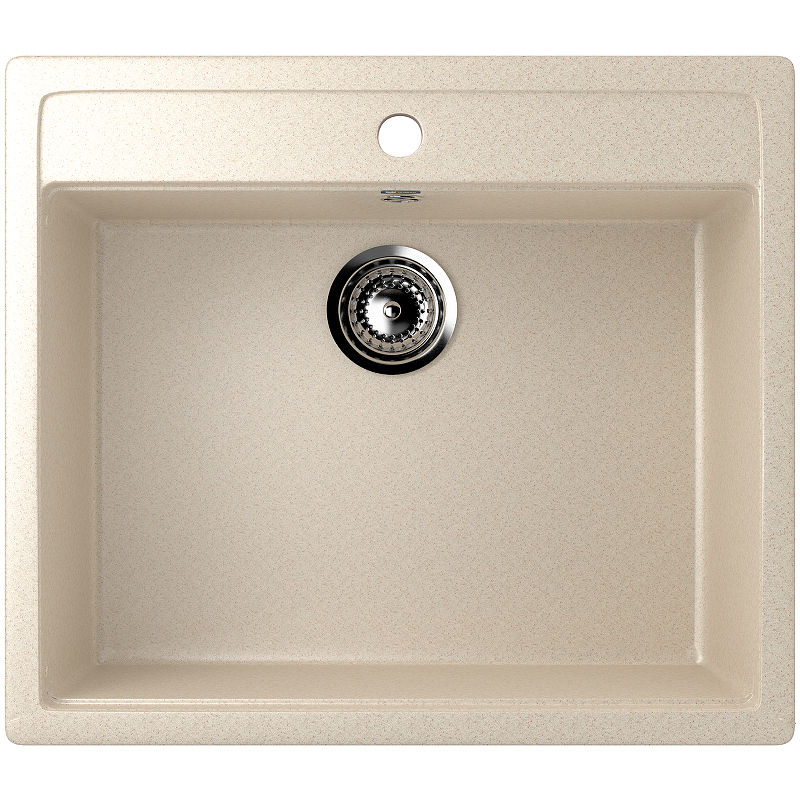 Мойка Ulgran U-104-328 квадратная, 560*495 мм бежевый