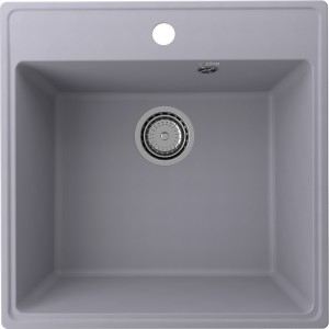 Мойка ULGRAN Quartz Forte 505-05 505*505 мм квадрат серый