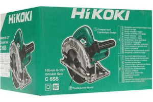 Пила дисковая HIKOKI C6SSNSZ (165мм, 1050Вт)