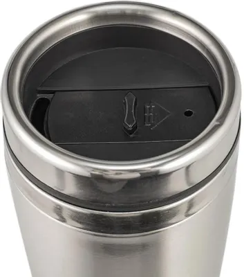 Термокружка LARA - 500мл, высота 18см, диаметр 8см, стальная внутренняя и внешняя пов-ти LR04-35