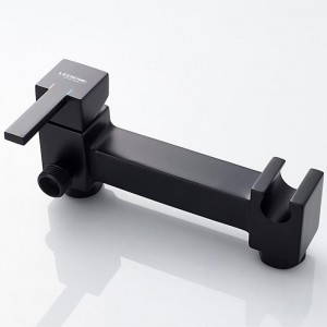 Смеситель с гигиеническим душем черный Ledeme L5398B-7