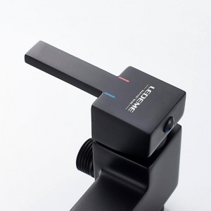 Смеситель с гигиеническим душем черный Ledeme L5398B-7