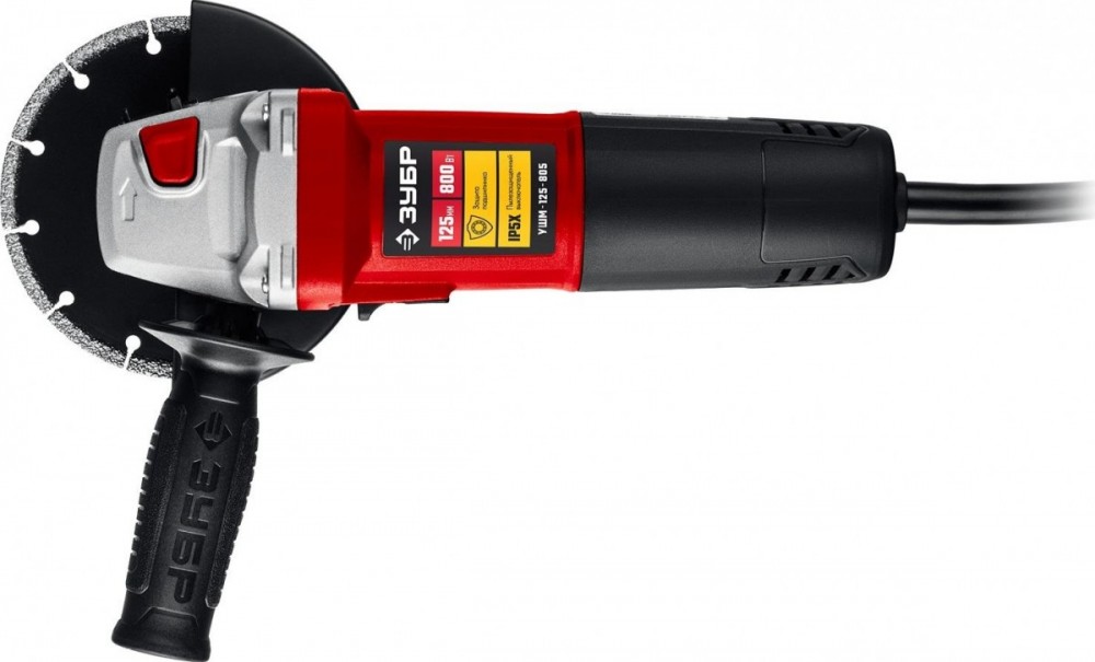 Угловая шлифовальная машина ЗУБР УШМ-125-805 (800Вт, 125мм)