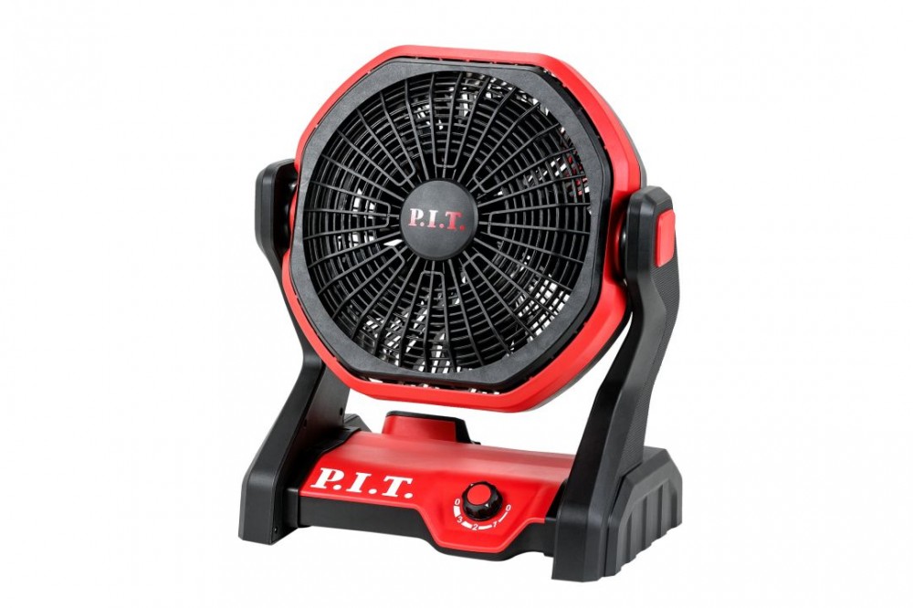 Вентилятор аккумуляторный P.I.T PJF20H-250A (20В/220В, 1200/1500/1800 об/мин, угол наклона до 225°)