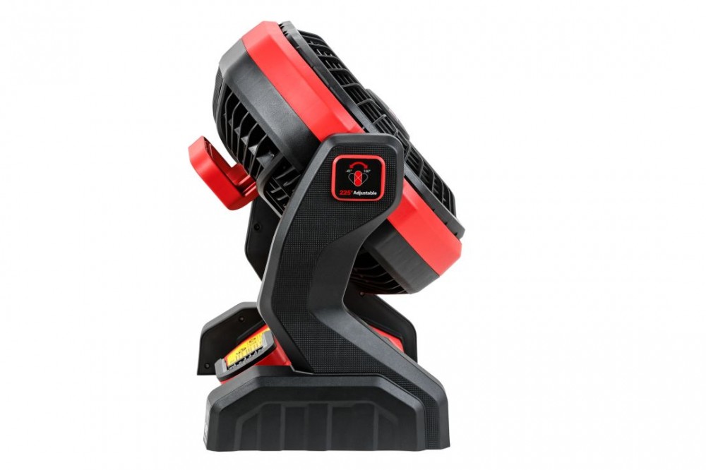 Вентилятор аккумуляторный P.I.T PJF20H-250A (20В/220В, 1200/1500/1800 об/мин, угол наклона до 225°)