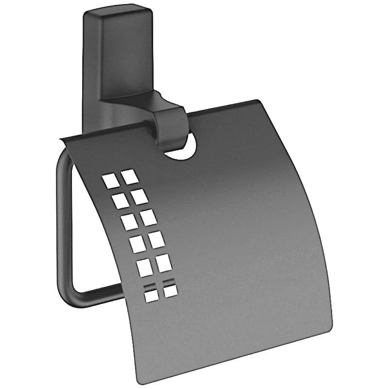 Бумагодержатель с крышкой графит Ledeme L30303U