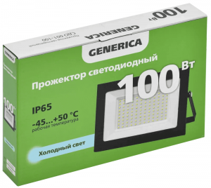 Прожектор светодиодный СДО 001-100 6500К IP65 GENERICA LPDO501-100-65-K02-G