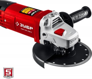 Угловая шлифовальная машина Зубр УШМ-230-2205 П (230мм, 2200Вт)