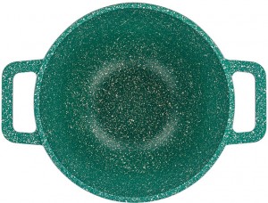 Казан 3 л ГАРМОНИЯ ВКУСА "Изумруд" 28*21,5*18,5 см 3 л, с крышкой ф20 120605