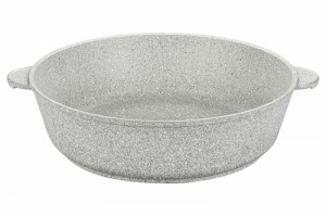 Жаровня (сотейник) 32 см ГАРМОНИЯ ВКУСА "Серый агат" 5,5 л, с крышкой 120367