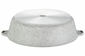 Жаровня (сотейник) 32 см ГАРМОНИЯ ВКУСА "Серый агат" 5,5 л, с крышкой 120367