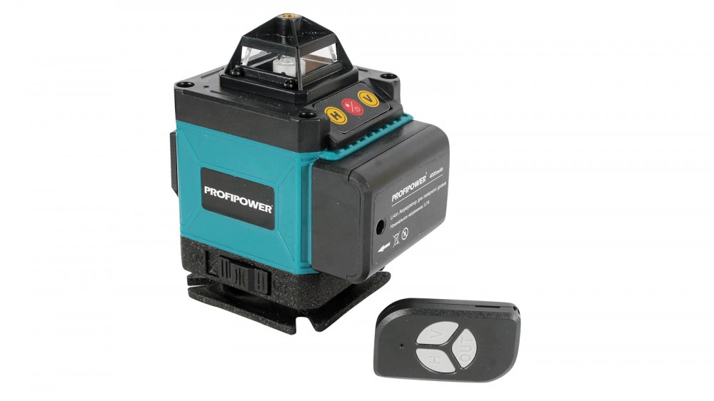 Нивелир лазерный ProfiPower (ACDC) NL-7016G (16 лучей, зеленый, Li-ion акк., ДУ, З/У) E0070