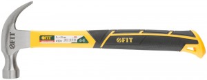 Молоток-гвоздодер 450гр фиброглассовая усиленная ручка FIT 44779