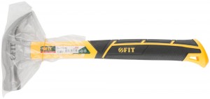 Молоток-гвоздодер 450гр фиброглассовая усиленная ручка FIT 44779
