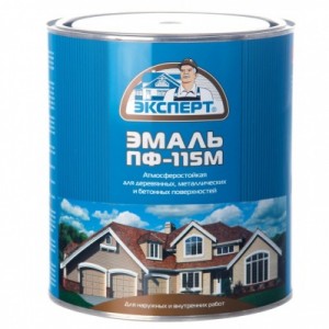 Эмаль ПФ-115М черная глянц. 1,8кг ЭКСПЕРТ