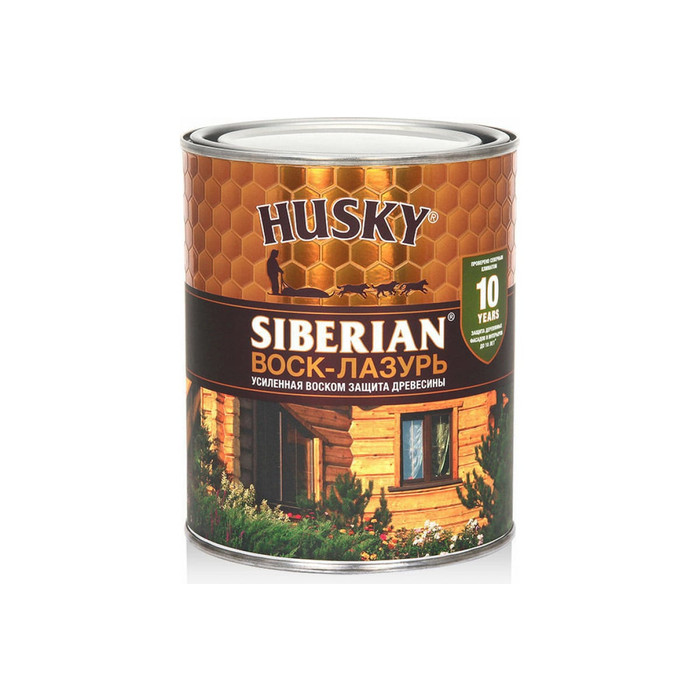 Воск-лазурь "HUSKY SIBERIAN" белый 2,5л