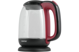 Чайник Centek CT-0034 Coffee Vancouver стекло, 1,8л, 2200Вт, внутренняя LED подсветка