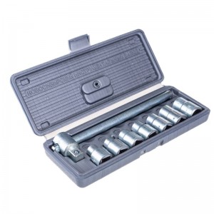 Набор торцовых головок НИЗ "Шоферский инструмент №1", 1/2", сталь 40Х, в пластиковом кейсе, 8 предм