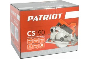 Пила циркулярная PATRIOT CS 190 (1500Вт/диск 190х30мм/литая платформа)