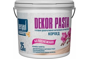 Штукатурка декоративная с фактурой короед PASTA 2мм Bergauf Dekor 25кг