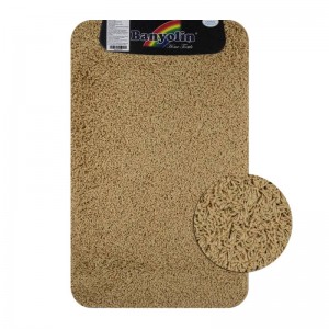 Коврик в ванную SHAGGY ECO САНАКС одинарный, КОФЕ с МОЛОКОМ 50*80 см 10301