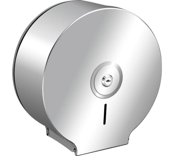 Диспенсер для туалетной бумаги BRIMIX, с ключом - барабан, нерж матовая сталь арт 920