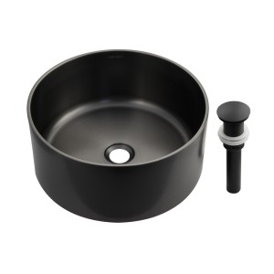 Мойка накладная FABIA PROFI, круглая, ЭКСКЛЮЗИВ, ГРАФИТ 383812G