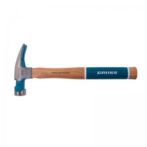 Молоток-гвоздодер,560 г магнит, обрезиненная рукоятка AMERICAN HICKORY GROSS 10419