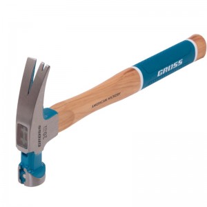 Молоток-гвоздодер,560 г магнит, обрезиненная рукоятка AMERICAN HICKORY GROSS 10419