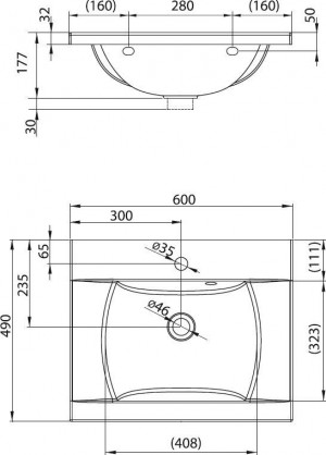 Умывальник Классика 600