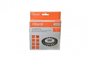 Корщетка для УШМ 125мм радиальная, витая Sturm! 5240702