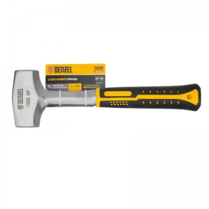 Кувалда 1000г, цельнометаллическая, двухкомпонентная рукоятка Denzel 11011