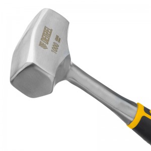 Кувалда 1000г, цельнометаллическая, двухкомпонентная рукоятка Denzel 11011