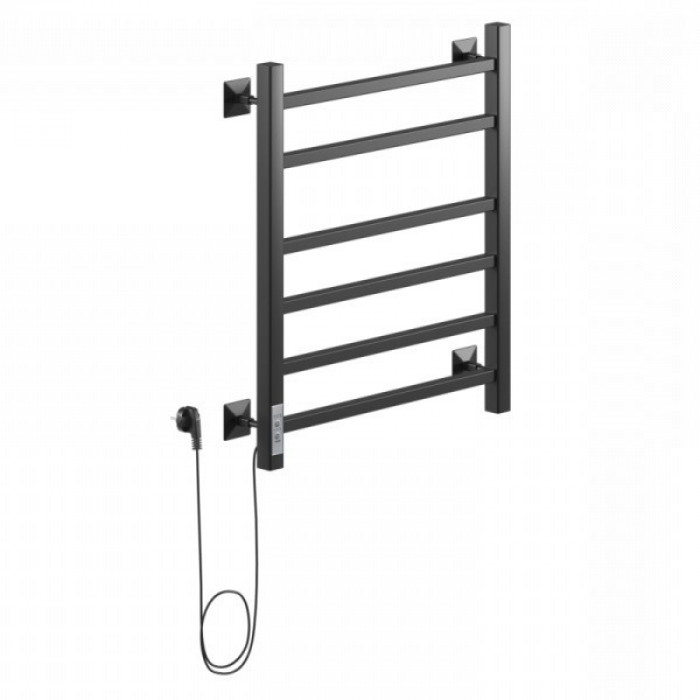 Полотенцесушитель STEP I 60/50 электрический, ТЭН (У) (RAL 9005 черный матовый)