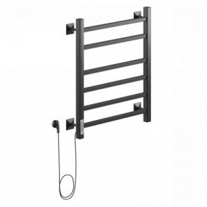 Полотенцесушитель STEP I 60/50 электрический, ТЭН (У) (RAL 9005 черный матовый)