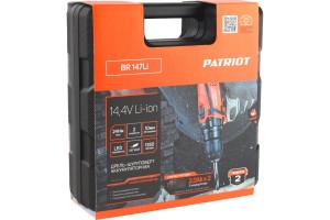 Дрель аккумуляторная PATRIOT BR147Li (14,4В,2акк*2,0Ач)