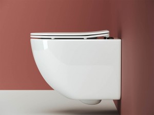 Унитаз подвесной FORMA Rimless, с крепежом, с сиденьем-крышкой с микролифтом CN3009
