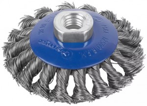 Корщетка для УШМ 100мм коническая, витая Cutop Profi 82-528