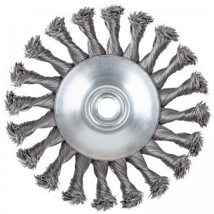 Корщетка для УШМ 125мм коническая, витая Cutop Profi 82-530