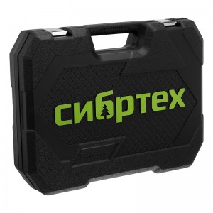 Набор инструментов, 1/2", 1/4", пластиковый кейс 89 предметов Сибртех 13396